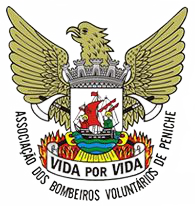 Logótipo dos Bombeiros Voluntários de Peniche em Portugal.