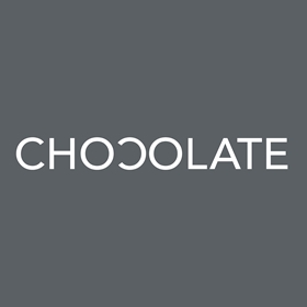 Logótipo da empresa Chocolate, produtora de Filmes para a industria do cinema.